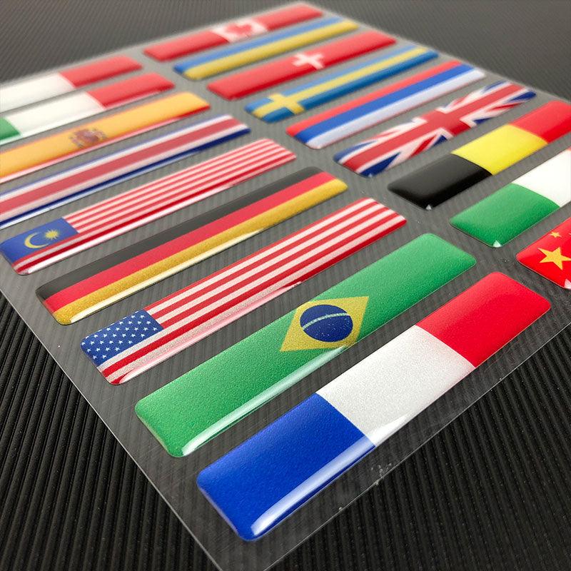 3D National Flag Motorcycle Helmet Decoration Stickers