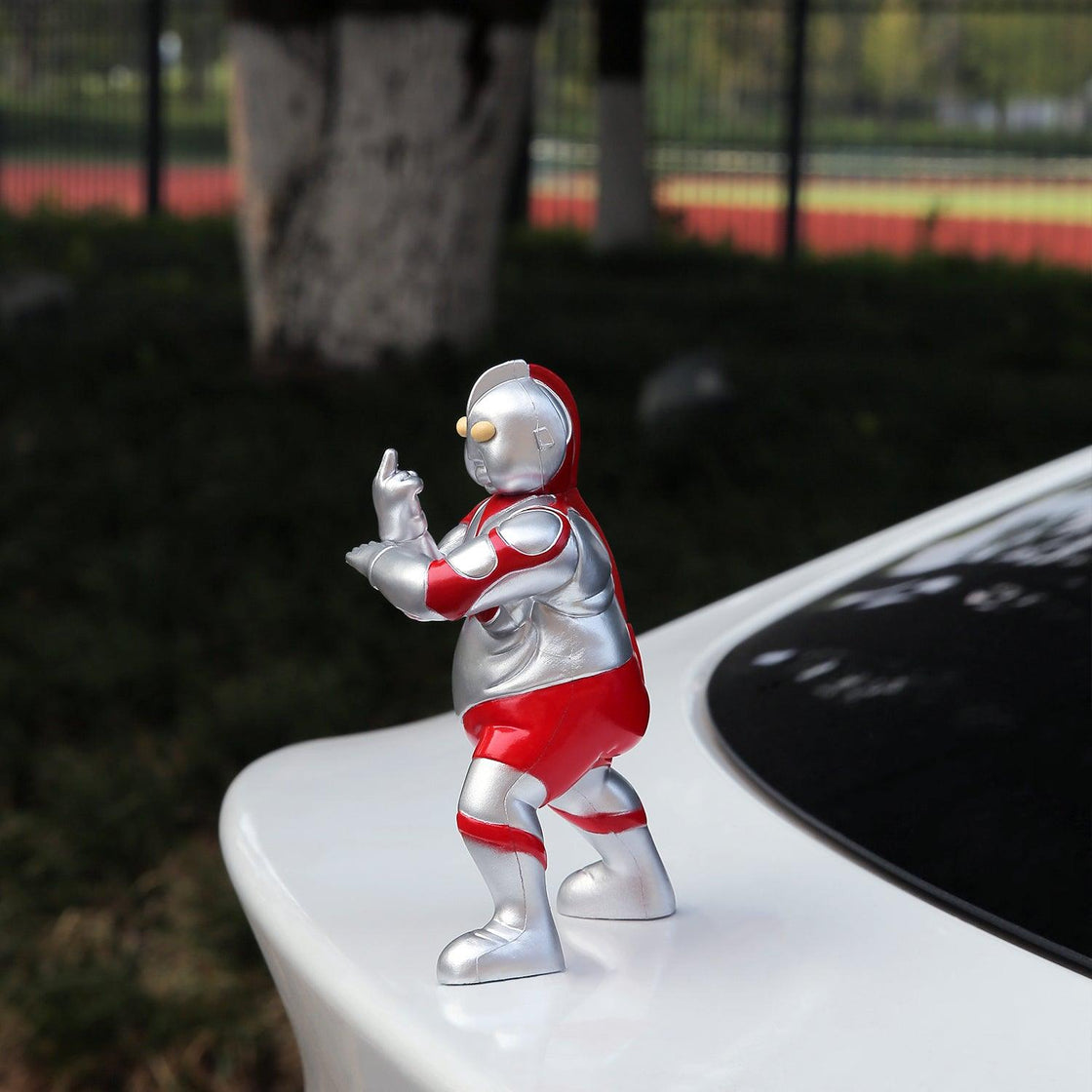 Middle Finger Ultraman Funny Motorcycle/Car Decoration Ornament