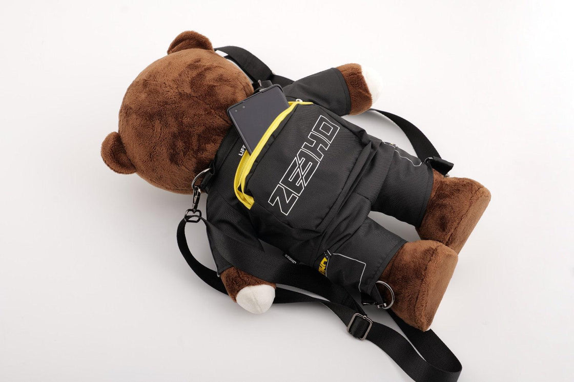 Motorcycle Bear Backpack Ornament