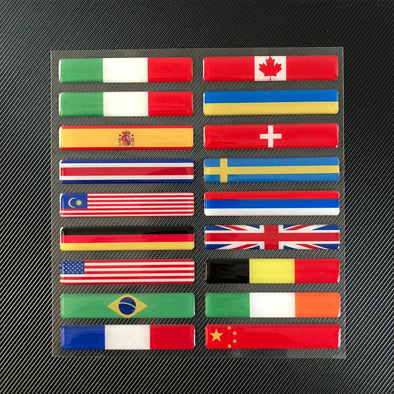 3D National Flag Motorcycle Helmet Decoration Stickers