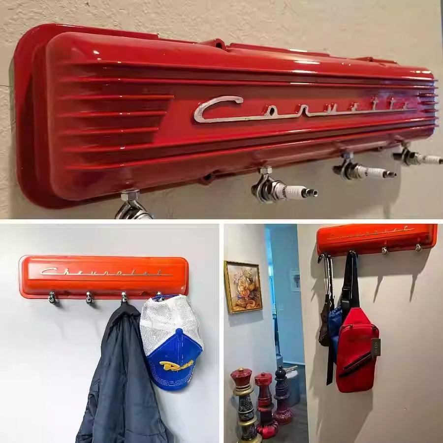 Vintage Resin Spark Plug Hook Rack