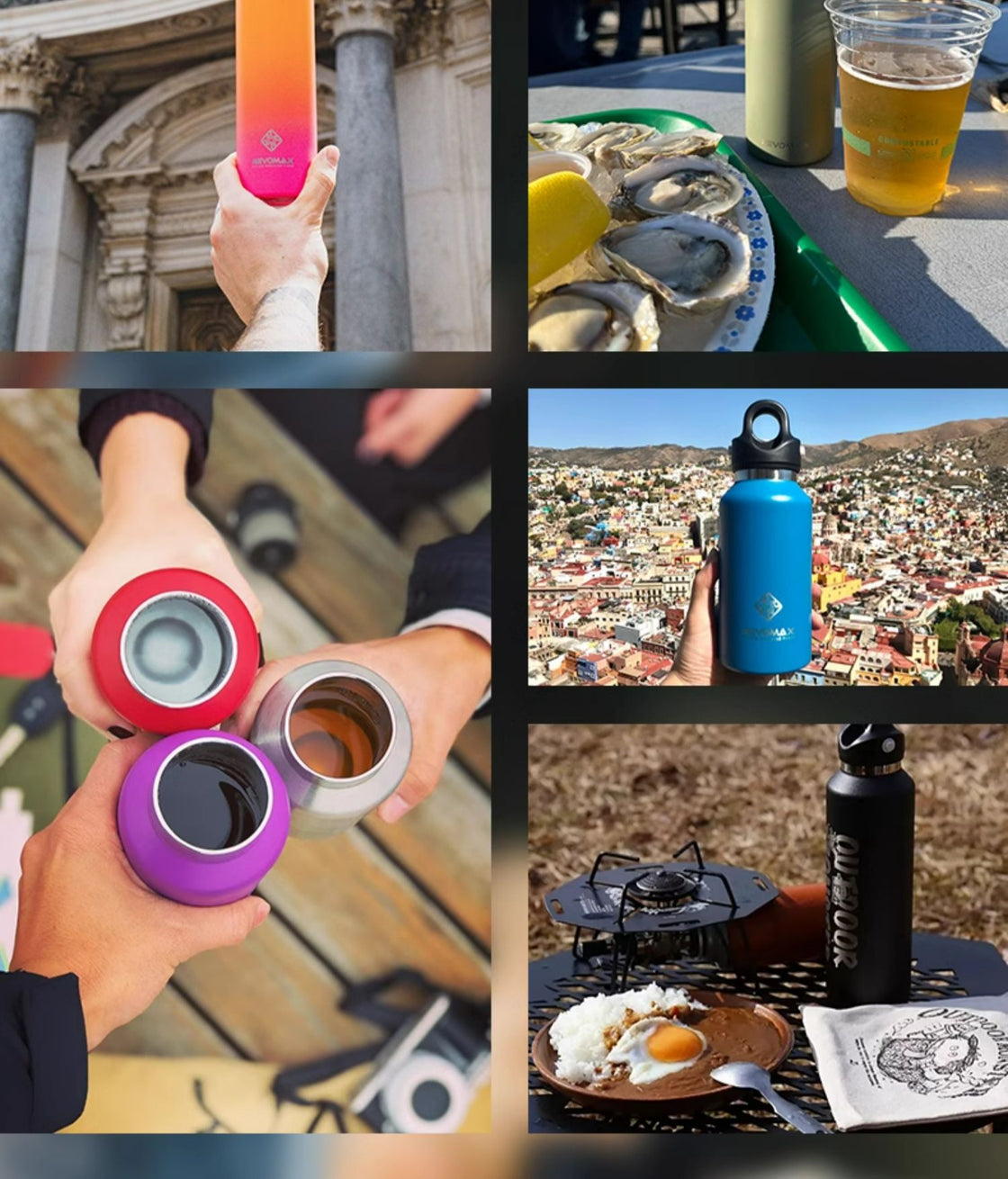 REVOMAX™ One-handed Opening Motorcycle Travel Thermos