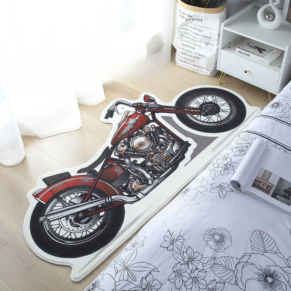 Original Design Retro Motorcycle Carpet