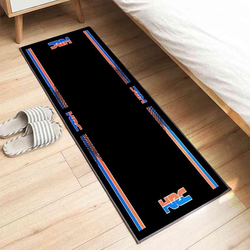 Motorcycle-Themed Carpet Display Mat