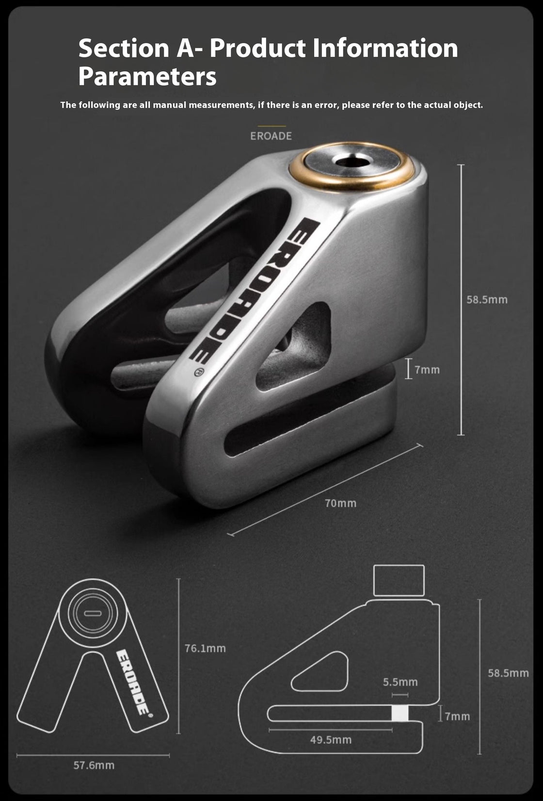 EROADE™ Motorcycle Disc Brake Lock