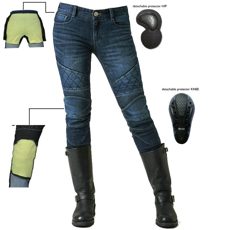 LOONG BIKER™ Cross Fire Kevlar Motorcycle Jeans for Women