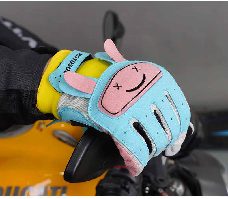 Rainbow Zoo Summer Breathable Motorcycle Gloves