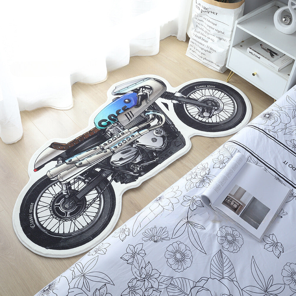 Original Design Retro Motorcycle Carpet