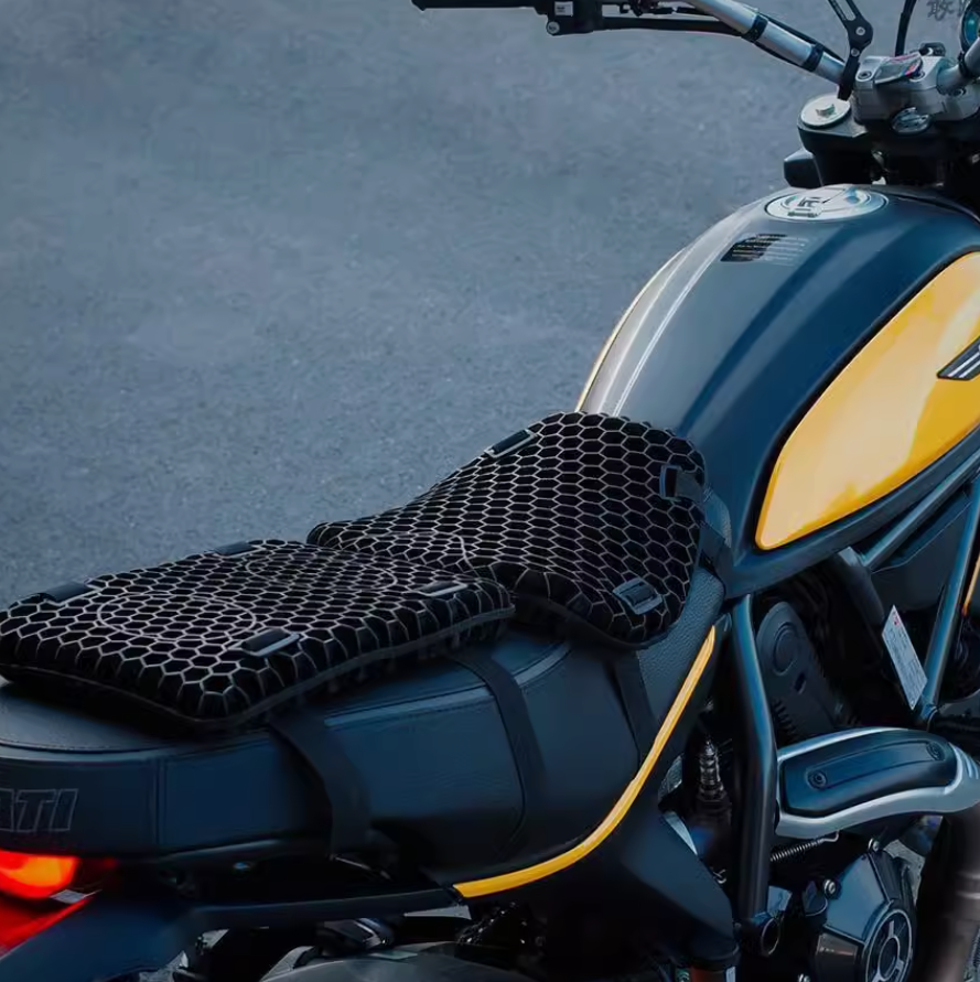 Motorcycle Honeycomb Technology Shock-Absorbing Breathable Seat Cushion