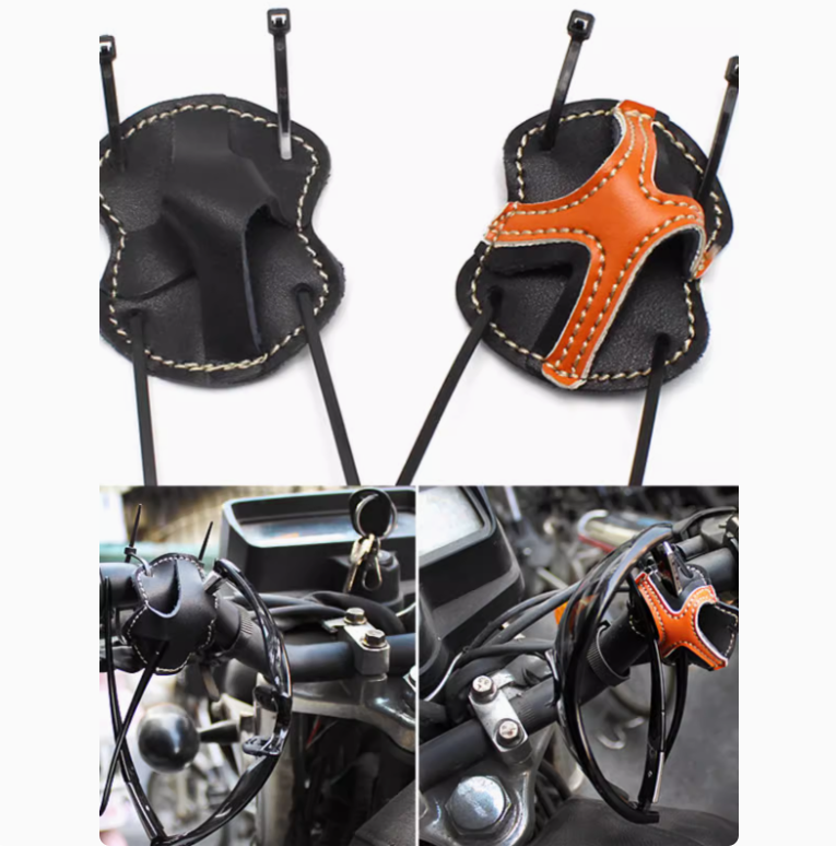 Motorcycle Vintage Leather Sunglasses Holder