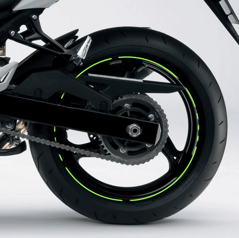 Motorcycle Neon Green Reflective Rim Tape