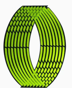 Motorcycle Neon Green Reflective Rim Tape