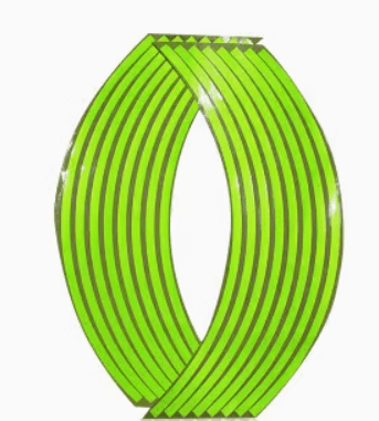 Motorcycle Neon Green Reflective Rim Tape