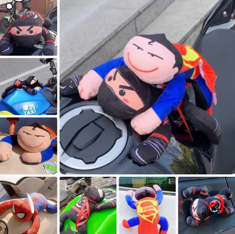 Magnetic Motorcycle Marvel-Inspired Funny Figurine