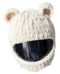 Handmade Knitted Cartoon Cover for Motorcycle Helmet