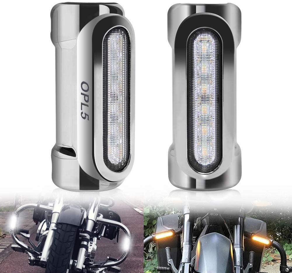 Motorcycle Modified LED Crash Bar Lights and Bumper Turn Signal Lights