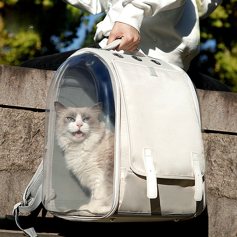 Breathable Motorcycle Pet Carrier with Sun Protection