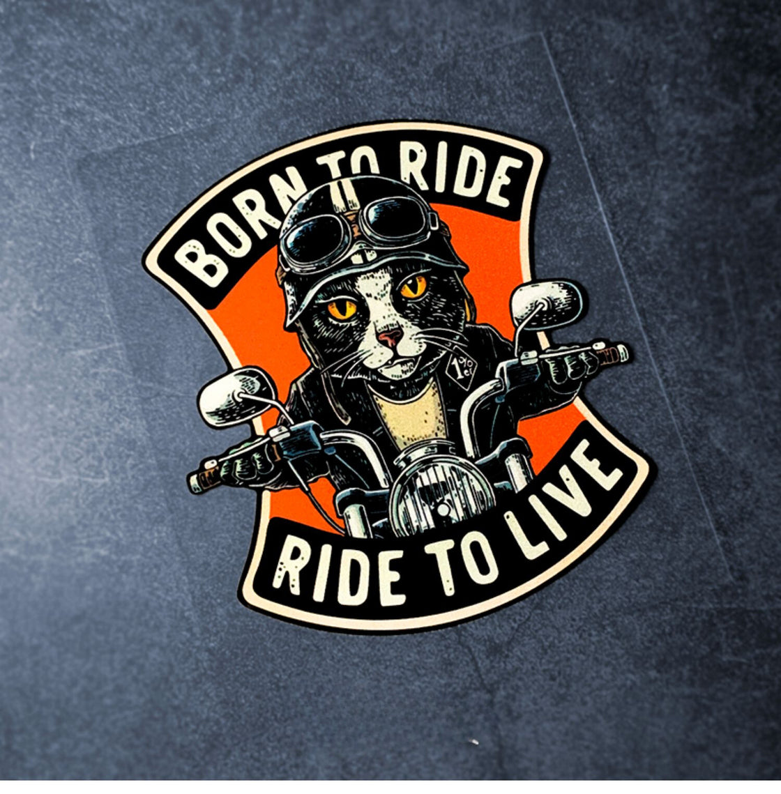 "BORN TO RIDE" Sticker