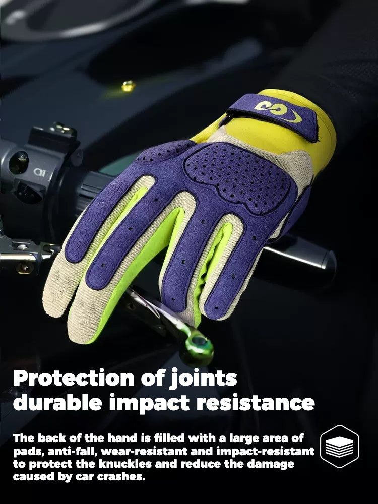 ColorGuard™ Summer Sun Protection Breathable Motorcycle Gloves