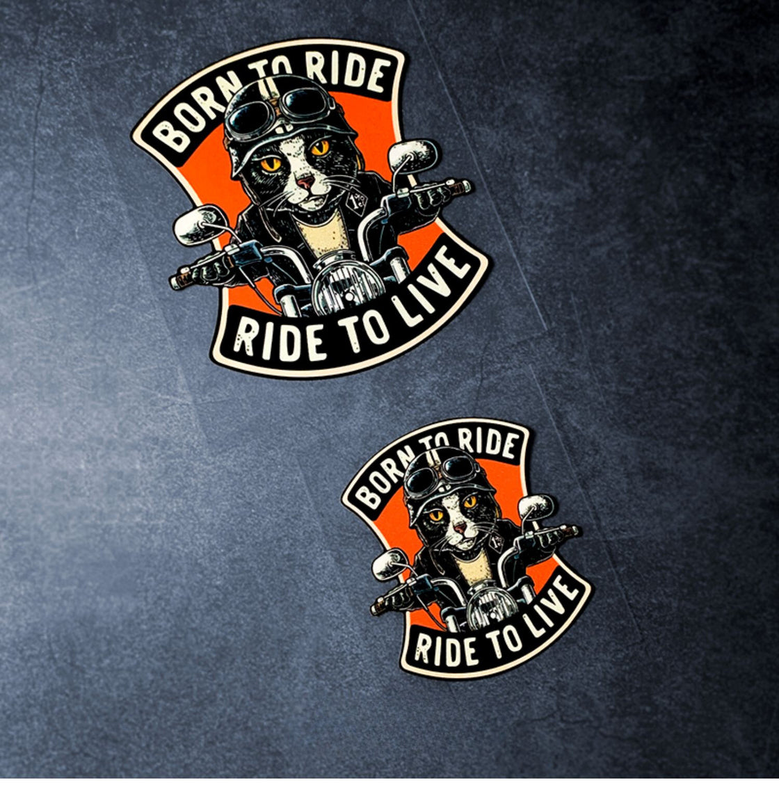 "BORN TO RIDE" Sticker