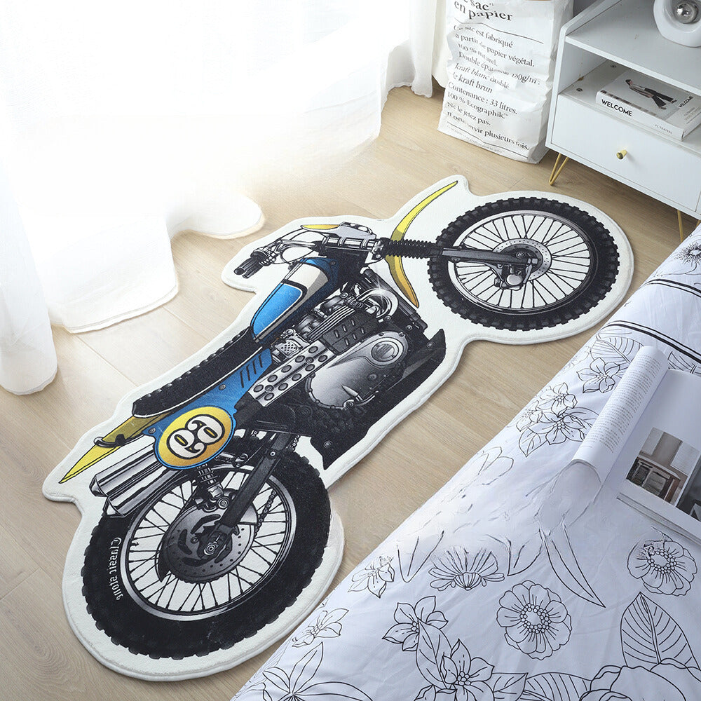 Original Design Retro Motorcycle Carpet