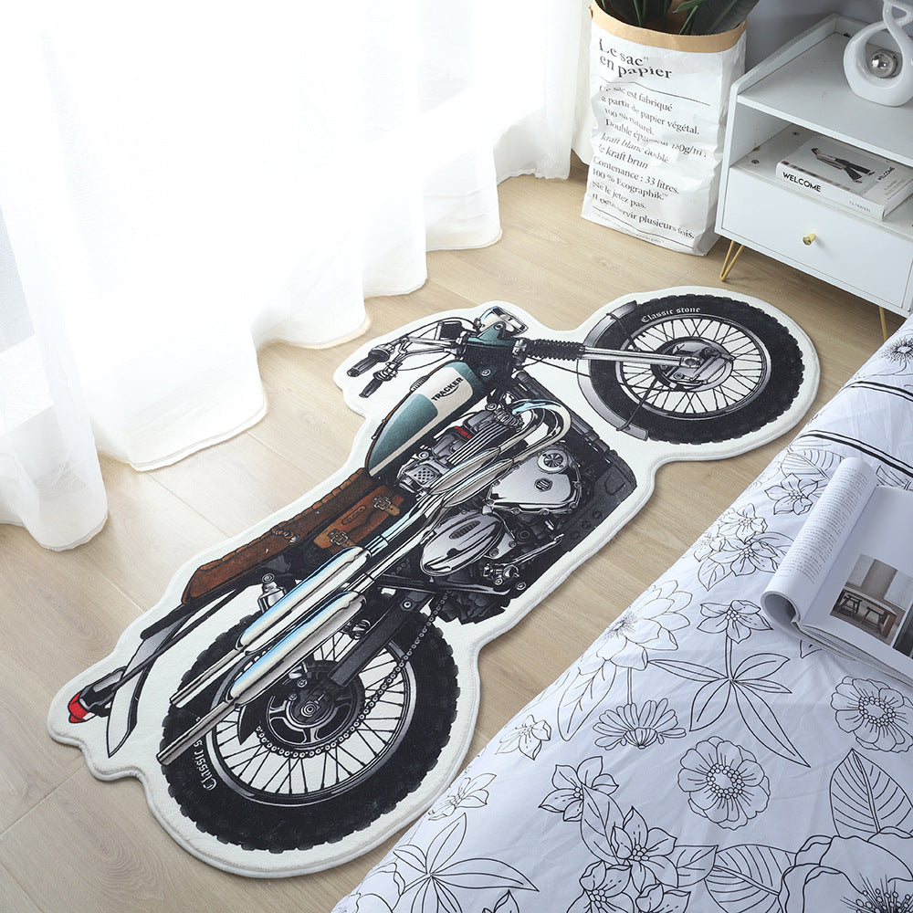 Original Design Retro Motorcycle Carpet