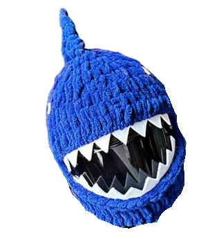 Handmade Knitted Cartoon Cover for Motorcycle Helmet