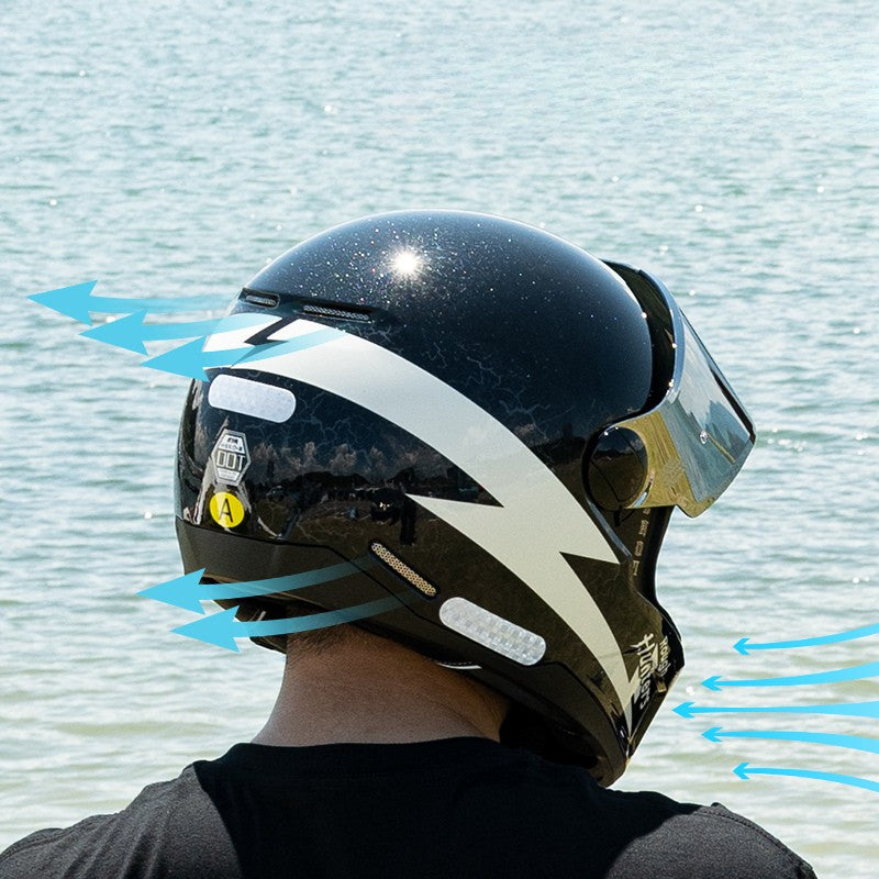 HVA™ Retro Full-Face Motorcycle Helmet