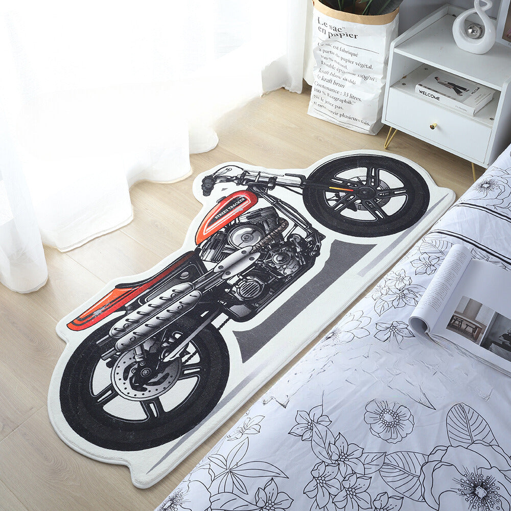 Original Design Retro Motorcycle Carpet