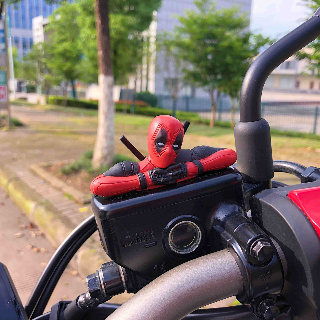 Deadpool Motorcycle Decoration Figurine