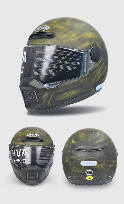 HVA™ Retro Full-Face Motorcycle Helmet