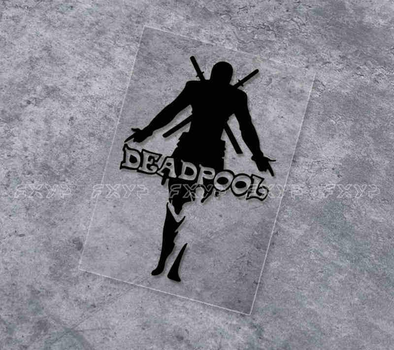 Deadpool Silhouette Sticker