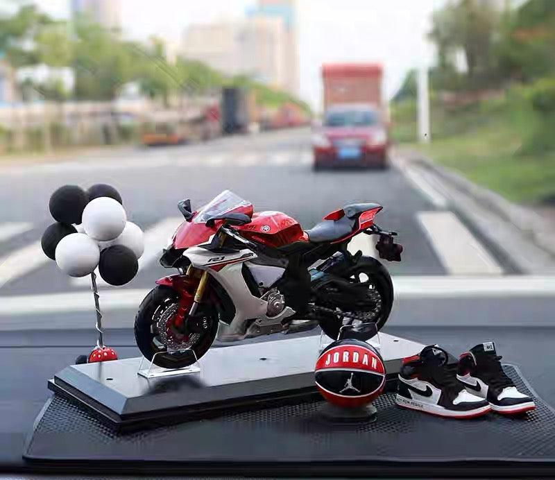 Motorcycle Basketball Expert Decoration Figurine