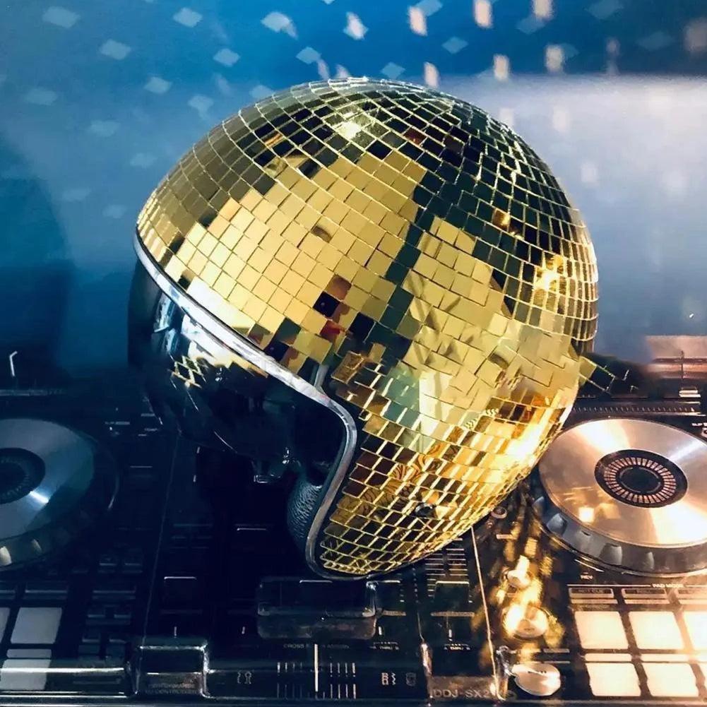 Disco Ball Decorative Helmet