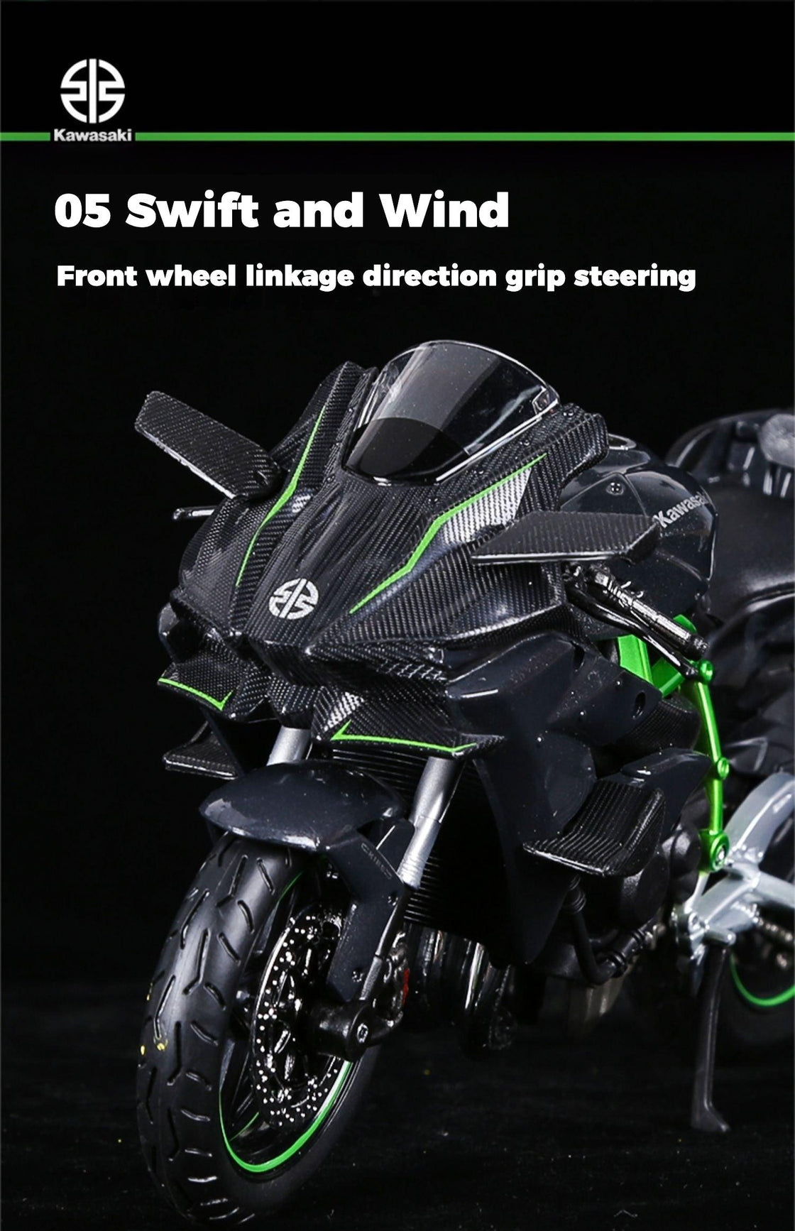 MAISTO™ Kawasaki H2 R 1:12 Scale Alloy Motorcycle Model