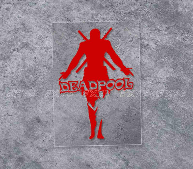 Deadpool Silhouette Sticker