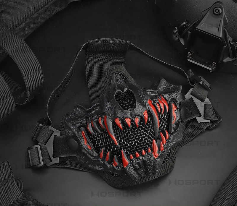 Tactical Protective Wolf Fang Motorcycle Riding Mask