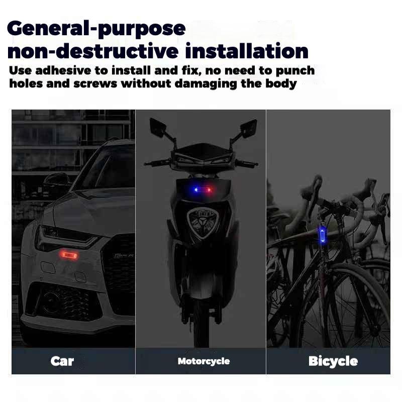 Motorcycle Night Auto-Sensing Solar Safety Light