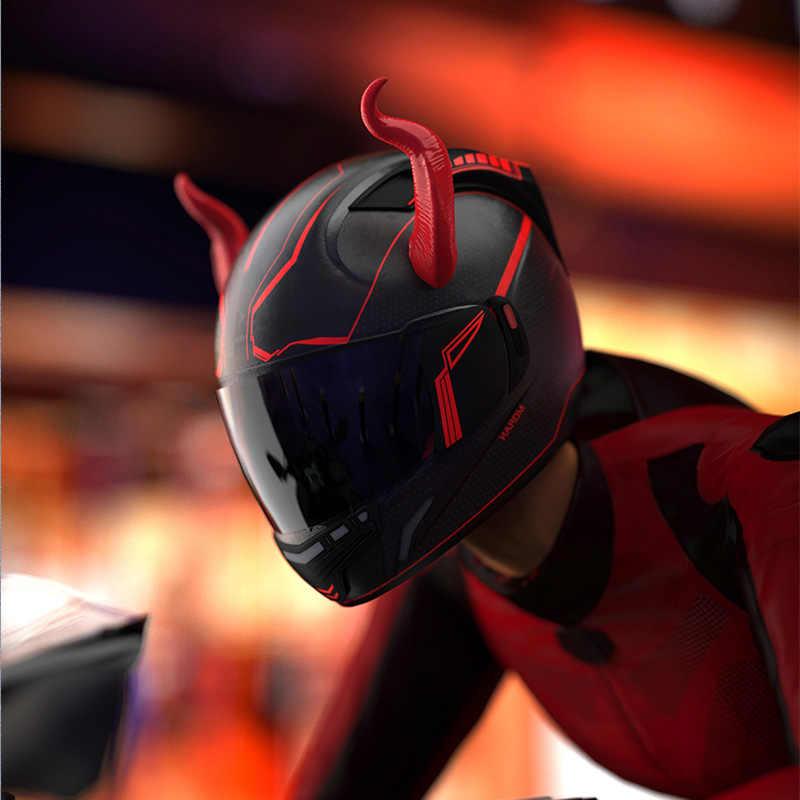 Motorcycle Helmet Devil Horn Decoration