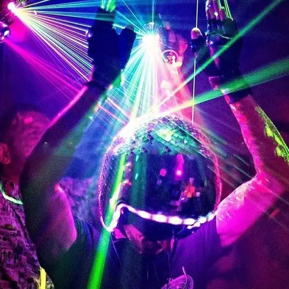 Disco Ball Decorative Helmet