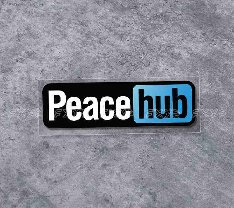 PEACE HUB STICKER