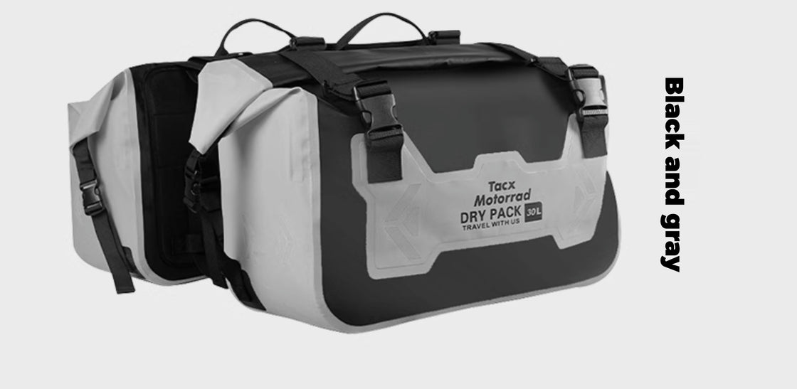 TACX™ 2-in-1 Detachable Waterprof Motorcycle Saddlebag / Pannier Bag