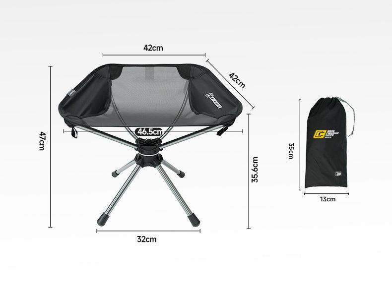 Portable Ultra-Light 360-Degree Swivel Folding Camping Chair