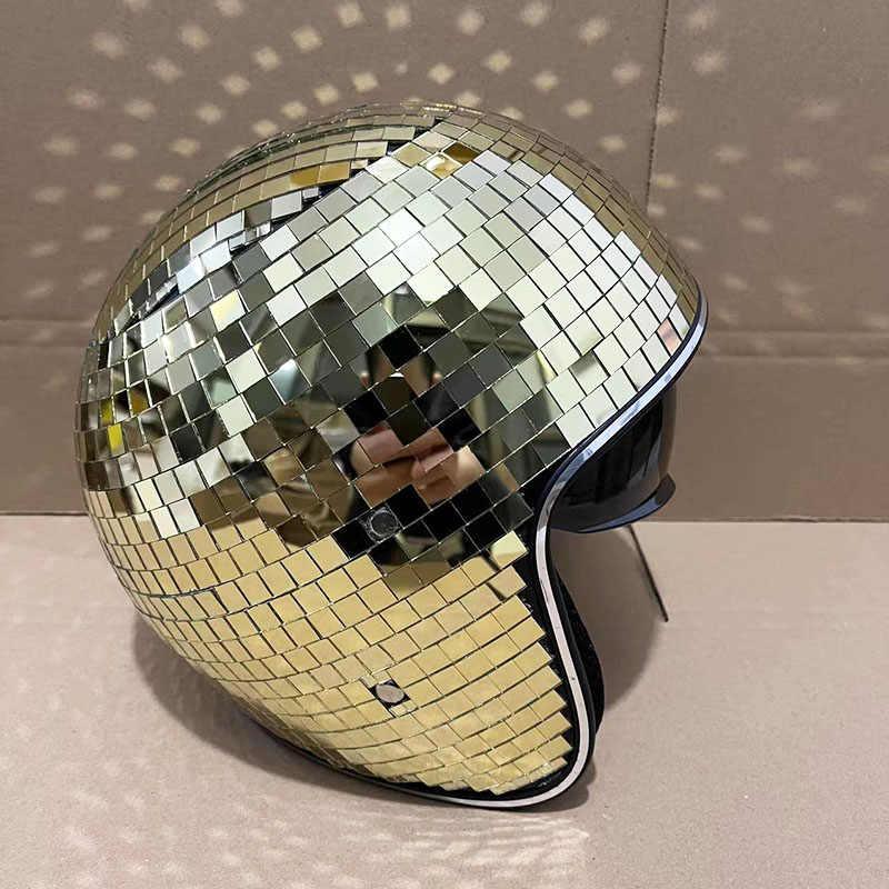 Disco Ball Decorative Helmet