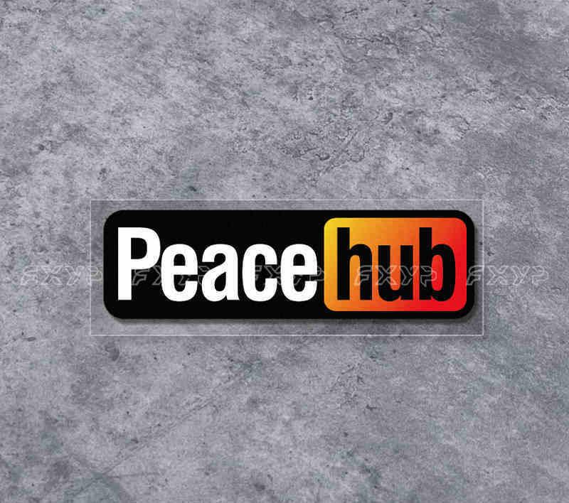 PEACE HUB STICKER