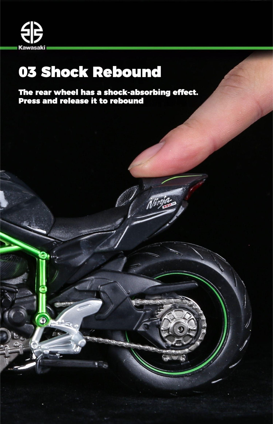 MAISTO™ Kawasaki H2 R 1:12 Scale Alloy Motorcycle Model