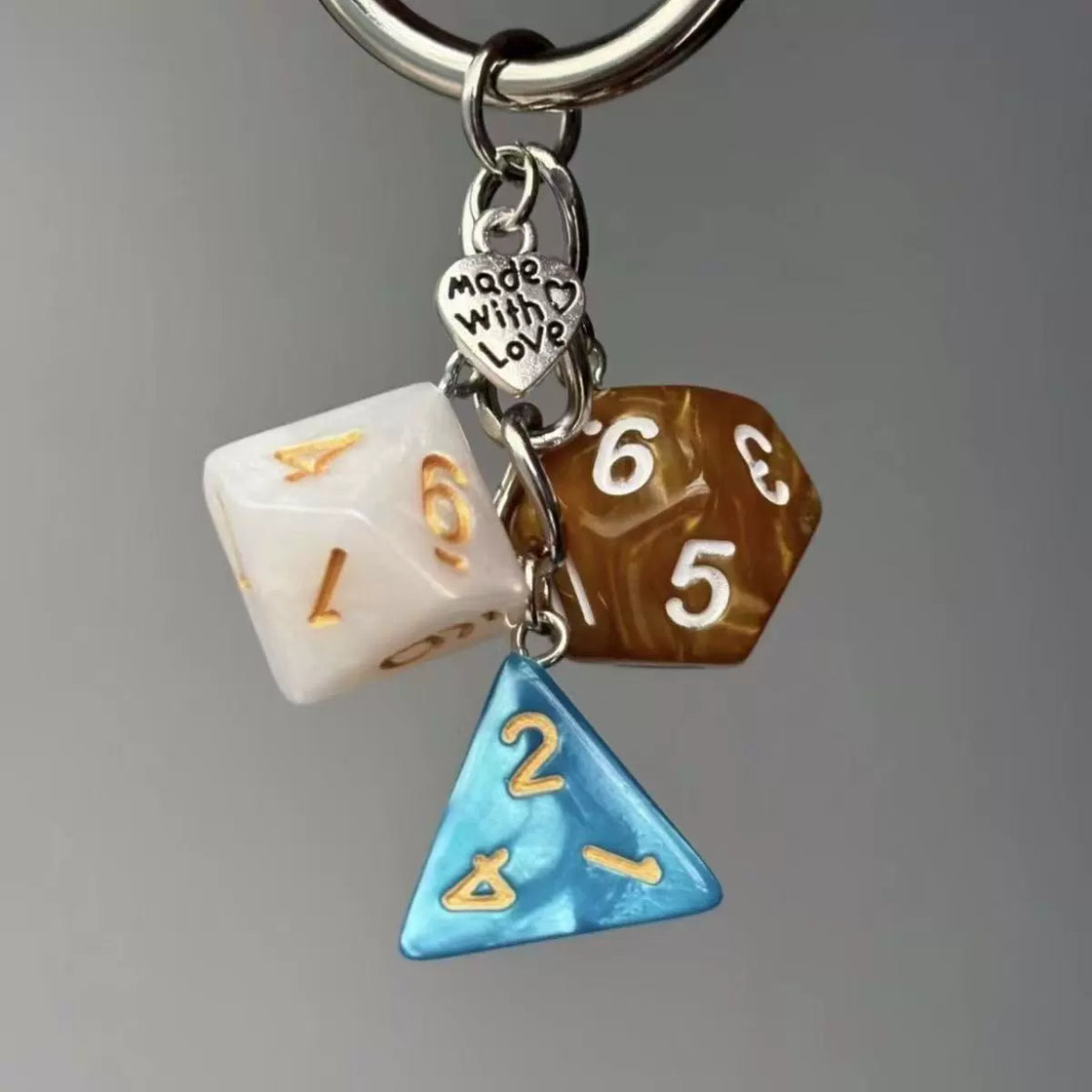 Motorcycle Super Lucky Dice Keychain