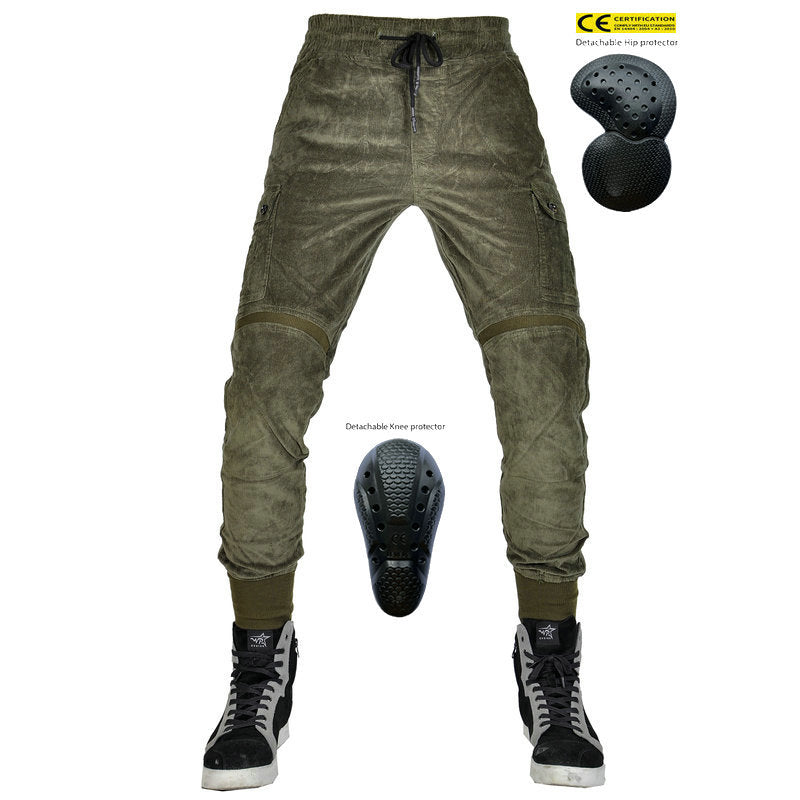 LOONG BIKER™ Kevlar Corduroy Motorcycle Pants for Men