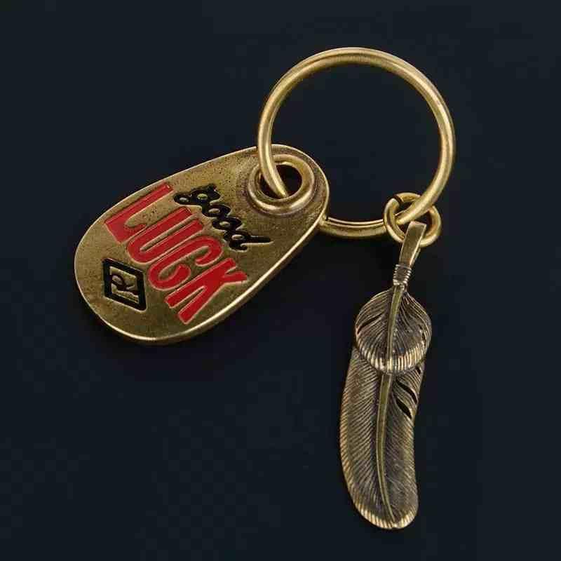 GOODLUCK Brass Lucky Keychain