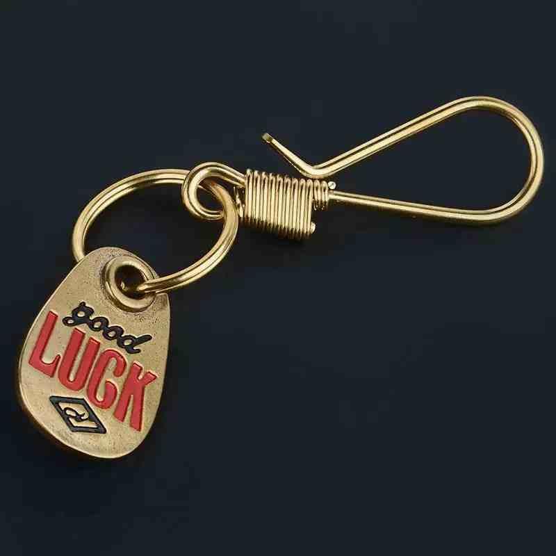 GOODLUCK Brass Lucky Keychain